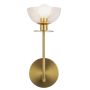 Kinkiet Sylvia ALM-SYLVIA-1WB-BG-CL 1x40W/E14 IP20 od Elstead Lighting