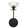 Kinkiet Sylvia ALM-SYLVIA-1WB-BK-CL 1x40W/E14 IP20 od Elstead Lighting