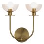 Kinkiet Sylvia ALM-SYLVIA-2WB-BG-CL 2x40W/E14 IP20 od Elstead Lighting