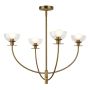 Żyrandol Sylvia ALM-SYLVIA4-BG-CL 4x40W/E14 IP20 od Elstead Lighting