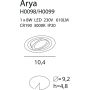 Downlight wpuszczany ARYA TILTED H0098 3000k 1x8w/led 610lm ip20 od Maxlight