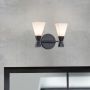 Kinkiet Bowtie BOWTIE-2-MB 3000 K 2x3 W/G9 600 lm ip44 od Elstead Lighting