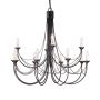 Żyrandol CB12 BLACK CARISBROOKE od ELSTEAD LIGHTING