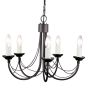 Żyrandol CB5 BLACK CARISBROOKE od ELSTEAD LIGHTING