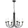 Żyrandol CB6 BLACK CARISBROOKE od ELSTEAD LIGHTING