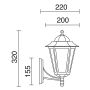 Kinkiet ELITE 6 096F-G05X1A-01 1x42W/E27 od Novolux