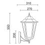 Kinkiet ELITE 6 096J-G05X1A-01 1x42W/E27 od Novolux