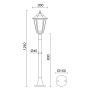 Lampa stojąca ELITE 6 096P-G05X1A-02 1x42W/E27 od Novolux