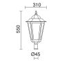 Oprawa do latarni ELITE 6 096R-G05X1A-02 1x70W/E27 od Novolux