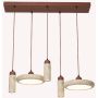 Lampa wisząca PENDANT LED 25451 3000K 3x10W/GU10+44W/LED 2512lm IP20 od Zambelis