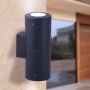 Kinkiet Franca FMG-FRANCA90-2LT-BLK 4000K-2700K 2x6W/GU10 732lm IP55 od Fumagalli