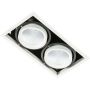 Downlight wpuszczany GL7108-2/2X18W 3000K WH+BL VERTICO od Italux