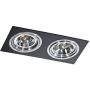 Downlight wpuszczany SIRO 2/ALU AZ0772 2x50/40W/GU10 ES111 od AZzardo