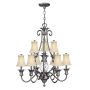 Żyrandol Plantation HK-PLANT10-PL 10x60W/E14 od Hinkley Lighting