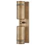 Kinkiet Pratt HK-PRATT-2LT-SPOT-HB 3000K 2x8W/GU10 560lm ip44 od Hinkley