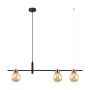 Lampa wisząca Bletter PND-5225-3-BK-AMB 3x25W/G9 IP20 od Italux