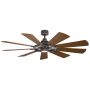 Wentylator Gentry KLF-GENTRY-65-WZ 3000K 1x14W/LED 1300 lm IP20 od Kichler