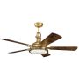 Wentylator Hatteras Bay KLF-HATTERAS-BAY-56-BAB 3000K 1x16W/LED 1500 lm IP20 od Kichler