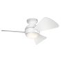 Wentylator Sola KLF-SOLA-34-WHT 3000K 1x10W/LED 1116 lm IP23 od Kichler