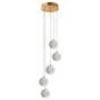 Lampa wisząca Brillant LP-3303/5P GD 3000K|4000K|6000K 5x28W/LED 2220lm IP20 od Light Prestige