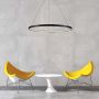 Lampa wisząca Ring LP-909/1P L BK CCT 3000K|4000K|6000K 1x48 W/LED 2880 lm IP20 od Light Prestige