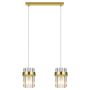 Lampa wisząca Vetro LP-2910/2L GD 2x10W/E14 IP20 od Light Prestige