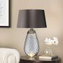 Lampka stołowa LENA LARGE LENA-TL-L-SMOKE 1X7W/GU10+1x60W/E27 od Elstead Lighting
