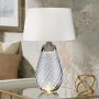 Lampka stołowa LENA LARGE LENA-TL-L-SMOKE-OWSS 1X7W/GU10+1x60W/E27 od Elstead Lighting