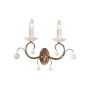 Lampa ścienna LUN2 BRONZE LUNETTA od Elstead Lighting