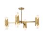 Żyrandol Marvele MARVELE8-AB-OPAL 8x40W/E14 IP20 od Elstead Lighting