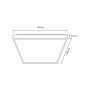 Plafon QUADRO ML7931 3000K-6000K 1x66W/LED 7050lm IP20 od Milagro