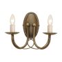 Lampa ścienna MN2 BLK/GOLD MINSTER od Elstead Lighting