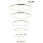 Lampa wisząca RING SLIM MSE1501100164 3000K 130W/LED 10400lm od King Home