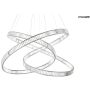 Lampa wisząca WAVE MSE1501100197 3000K 20W/LED 9600lm od King Home