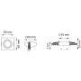 Downlight wpuszczany FINN OB2211CL02-B 1x50W/GU10 od Zuma Line
