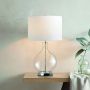 Lampa stołowa Orb ORB-CLEAR-PN-WHT 1x60W/E27 od Elstead Lighting