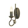 Lampa ścienna OV1 BLK/GOLD OLIVIA od Elstead Lighting