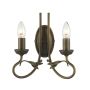 Lampa ścienna OV2 BLK/GOLD OLIVIA od Elstead Lighting