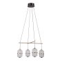 Lampa wisząca Alani PND-34375-4-BK 3000K 4x24W/LED 1931lm IP20 od Italux