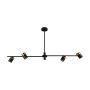 Lampa sufitowa Elice PND-58892-4-BK-BRO 4x35W/GU10 IP20 od Italux