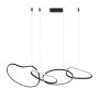 Lampa wisząca Fonte PND-22412-S4-BK 3000K|4000K|6000K 4x60W/LED 5300lm IP20 od Italux