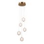 Lampa wisząca Ganti PND-34362-5-HBR-OPAL 3000K 5x12W/LED 1300lm IP20 od Italux