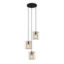 Lampa wisząca Kalula PND-78901-3A-BK+AMB 3x40W/E27 IP20 od Italux