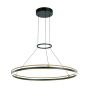 Lampa wisząca Merlot PND-54638R-28W-3K-BK-GD 3000K 1x28W/LED 1500lm IP20 od Italux