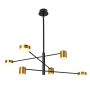 Lampa wisząca Remdal PND-16374-6-BK-GD-4K 4000K 36W/LED 2700lm IP20 od Italux