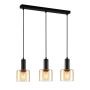 Lampa wisząca Santia PND-65342-3-BK+AMB 3x40W/E27 IP20 od Italux