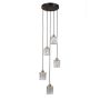 Lampa wisząca Torno PND-40813-5R-BK-HBR 5x40W/E14 IP20 od Italux