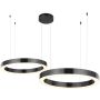 Lampa wisząca CIRCLE 2in1 ST-8848-40+60 black 3000K 2x53W/LED 5035lm IP20 od Step Into Design