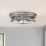 Plafon sufitowy Hadrian QN-HADRIAN-FS-AN-CLEAR 2x40W/E27 od Quintiesse
