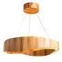 Lampa wisząca Horizon QN-HORIZON-RING-LED-80-TEAK 3000K 1x58W/LED 2058lm IP20 od Quintiesse